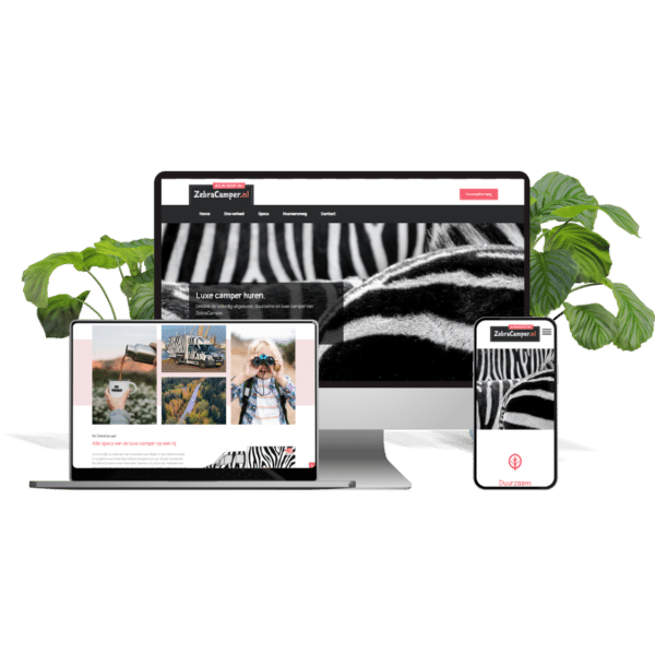 Nieuwe website Zebra camper