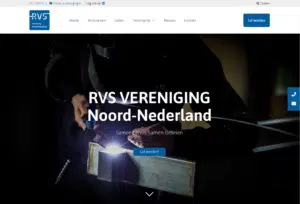Website ontwerp RVS vereniging Noord-Nederland