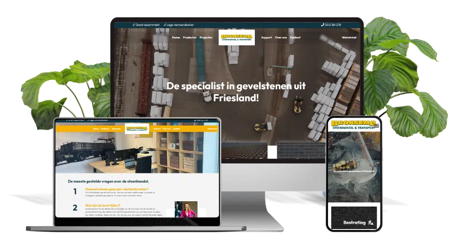 Website ontwerp Steenhandelbronsema.nl